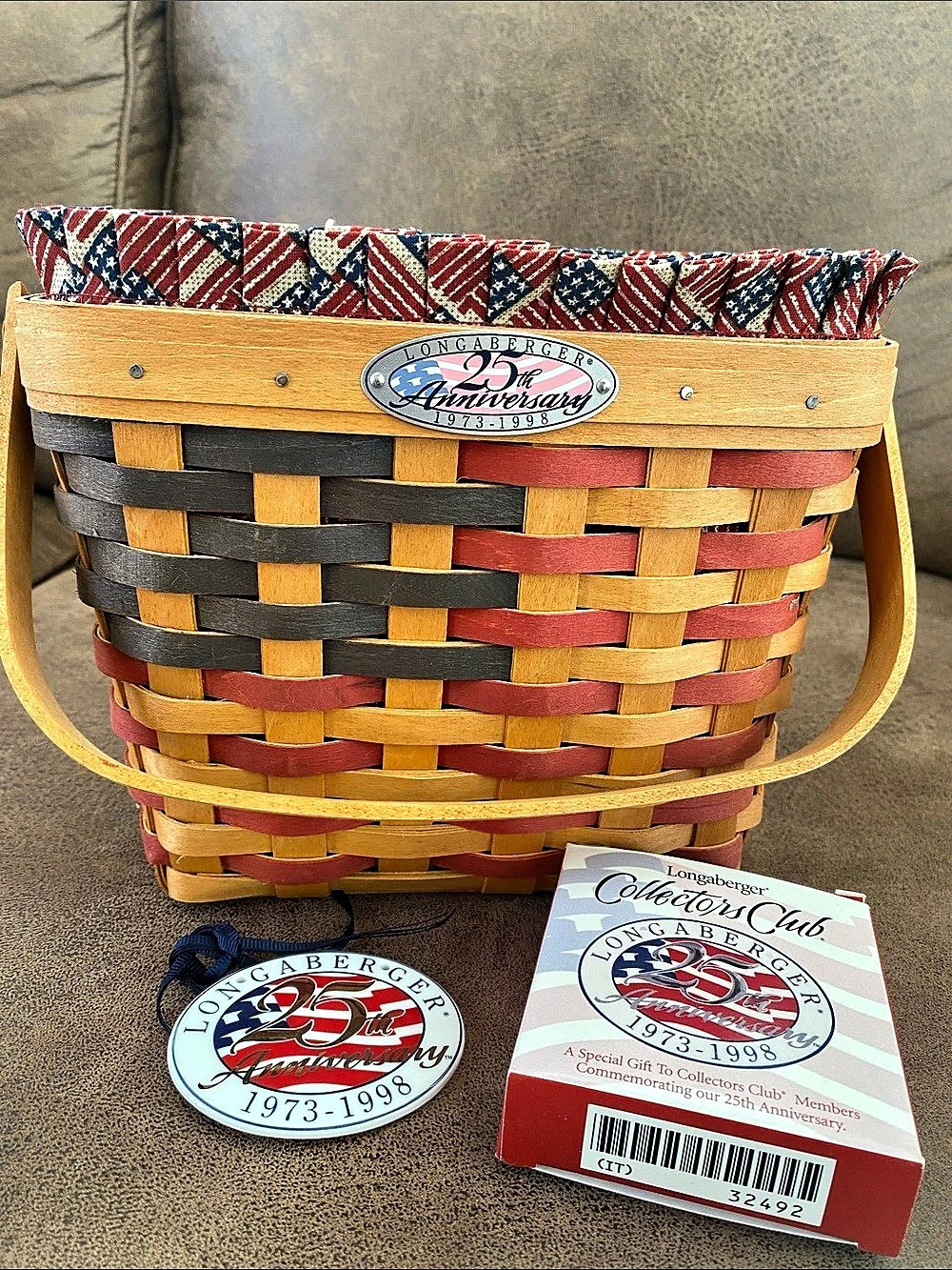 Longaberger 25th Anniversary Collector's Club Basket